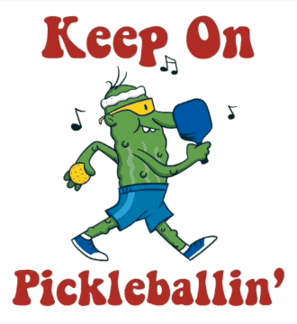 Pickleball Keep On Pickleballin Digital Art GIF