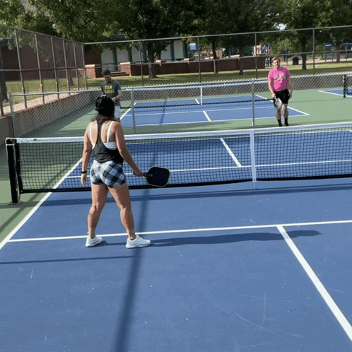Pickleball Mishap Ball Hitting Player GIF