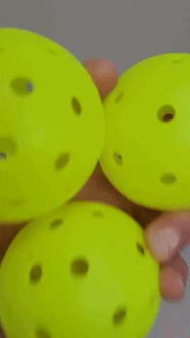 Pickleball Perforated Plastic Balls Bouncing GIF