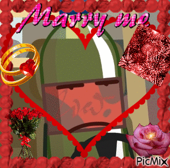Picture Saying Marry Me Surrounded by Roses and Fireworks