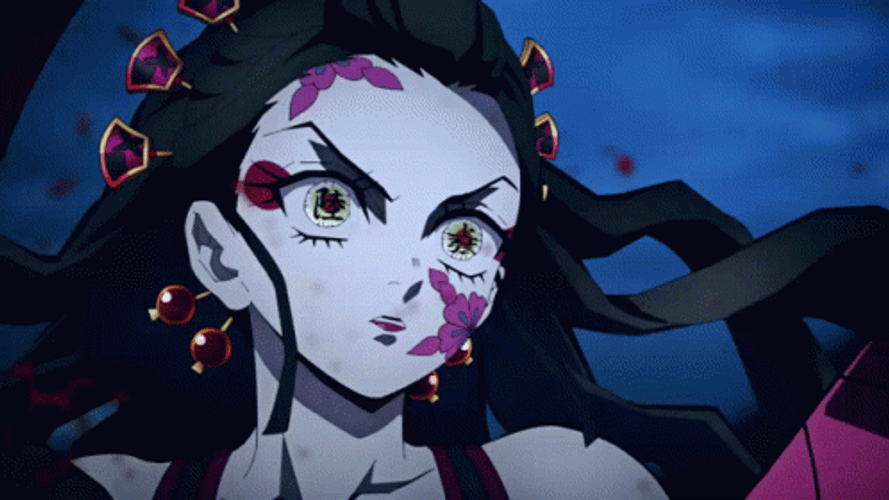 Piercing Stare Nezuko Kamado Vs Daki GIF