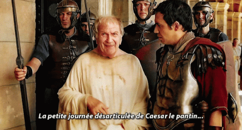 Pierre Mondy Talks About Caesar GIF