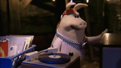 Pig Acts As Dj Screw GIF