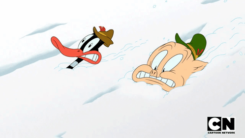 Pig and Duck Cartoon with CN