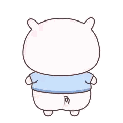 Pig in Blue Shirt and Pants With Heart