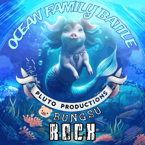 Pig in Mermaid Outfit Ocean Family Battle