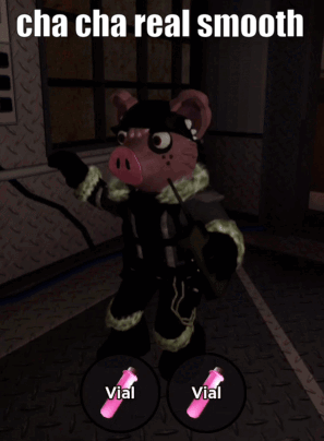 Pig Saying Cha Cha Real Smooth