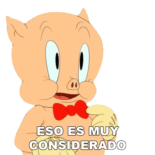Pig Saying Eso Es Muy Considerado