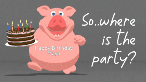 Pig So Where Is The Party Meme GIF