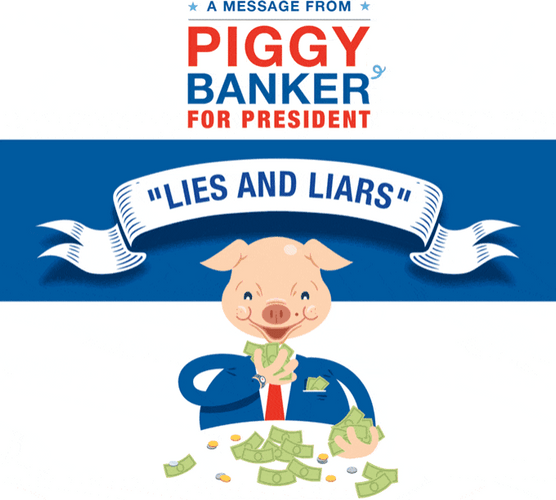 Piggy Banker Lies And Liars GIF