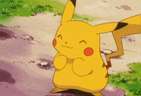 Pikachu Cute Jumping Around Excited GIF