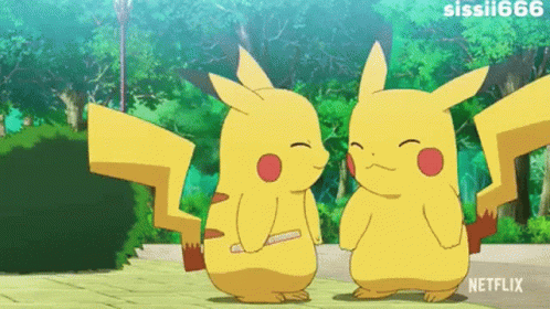 Pikachu Cute Playing Around GIF