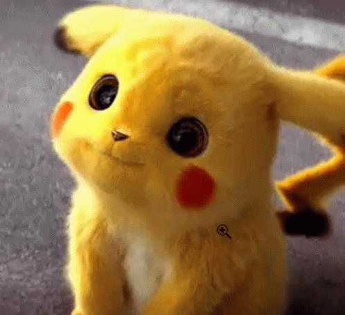 Pikachu Cute Raising Ears GIF