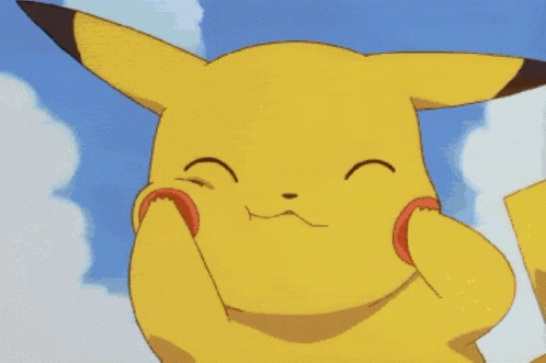 Pikachu Cute Squishing Cheeks GIF