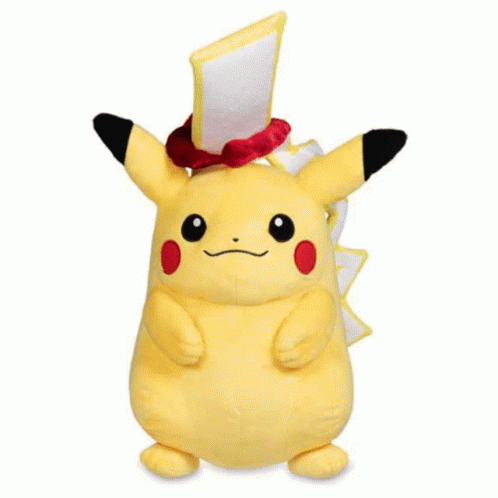 Pikachu Cute Stuffed Toy Spin GIF