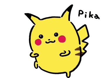 Pikachu Drawing with Pika Name