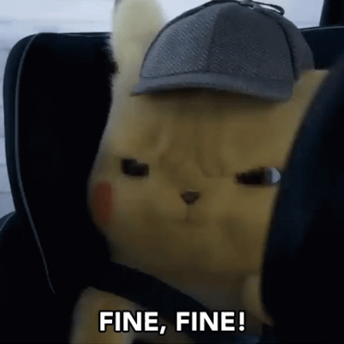 Pikachu Fine Fine GIF