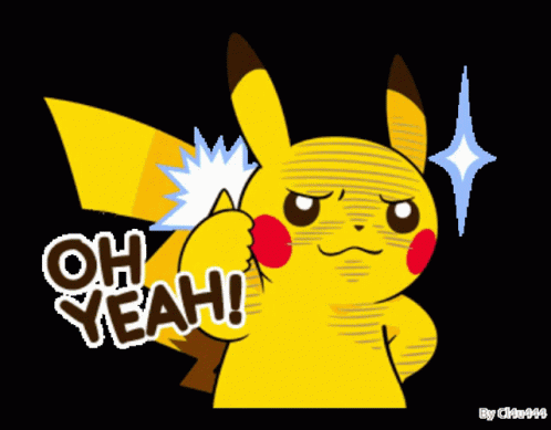Pikachu Giving Thumbs Up Oh Yeah GIF