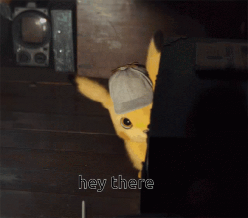 Pikachu Hey There GIF