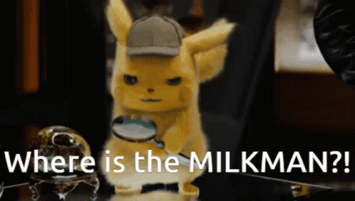 Pikachu Holding Magnifying Glass Where Is The Milkman
