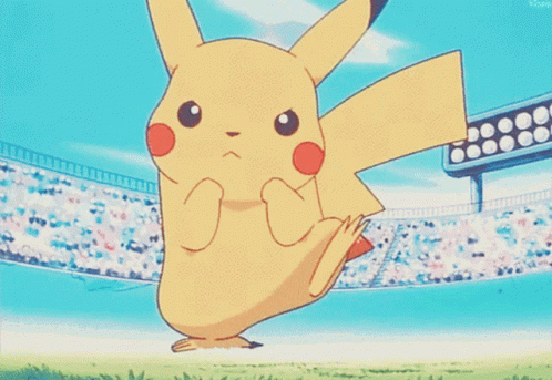 Pikachu Jumping Surprised GIF