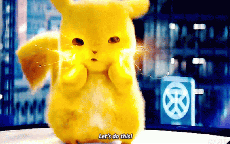 Pikachu Let's Do This GIF