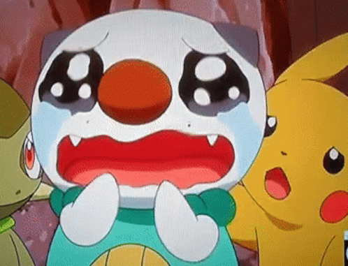 Pikachu Oshawott Crying GIF