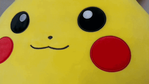 Pikachu Squishmallow Playful Punch GIF