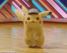 Pikachu Wearing Hat Dancing GIF
