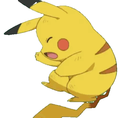 Pikachu with Open Mouth and Red Nose Spot