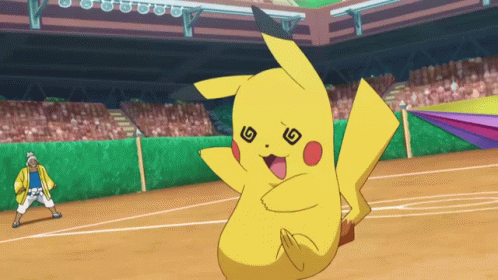 Pikachu with Swirl on Face in Field