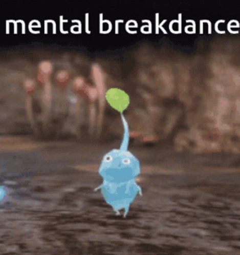 Pikmin Mental Breakdance GIF