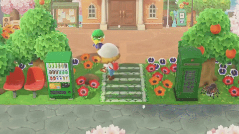 Pikmin Watering Plants GIF