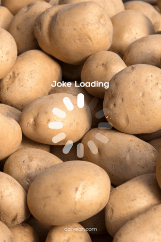 Pile of Potatoes With Joke Loading Icon
