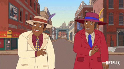 Two Cartoon Pimp Guys GIF