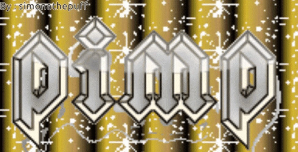Pimp Logo Glitters GIF