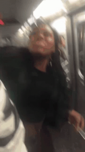 Pimp Slap On A Public Train GIF