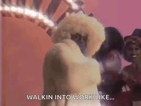 Pimp Walk Walking Into Work Like GIF