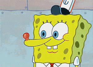 Spongebob Surprised Pimple Popping GIF