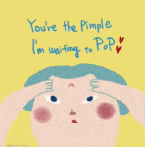Pimple Popping Sweet Message Mobile Art GIF