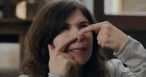 Determined Matured Lady Pimple Popping GIF