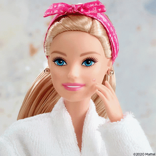 Pimple Popping Barbie Doll GIF
