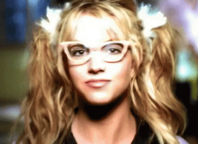 Pimple Popping Britney Spears GIF