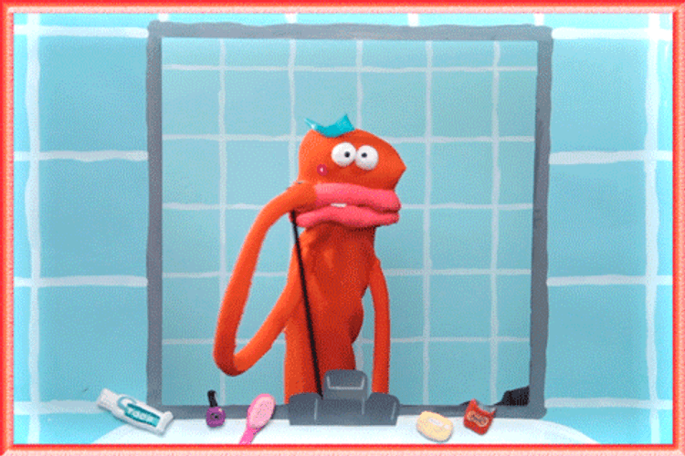 Pimple Popping Puppet Screaming GIF