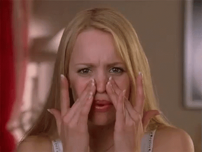 Pimple Popping Worried Rachel McAdams GIF