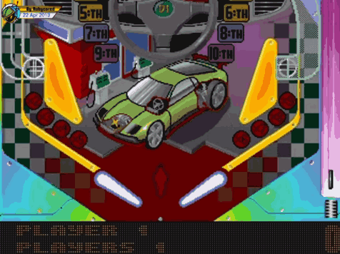 Pinball Game With Number 1 GIF