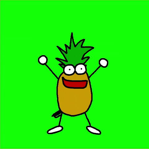 Pineapple Cartoon Dancing Retro GIF