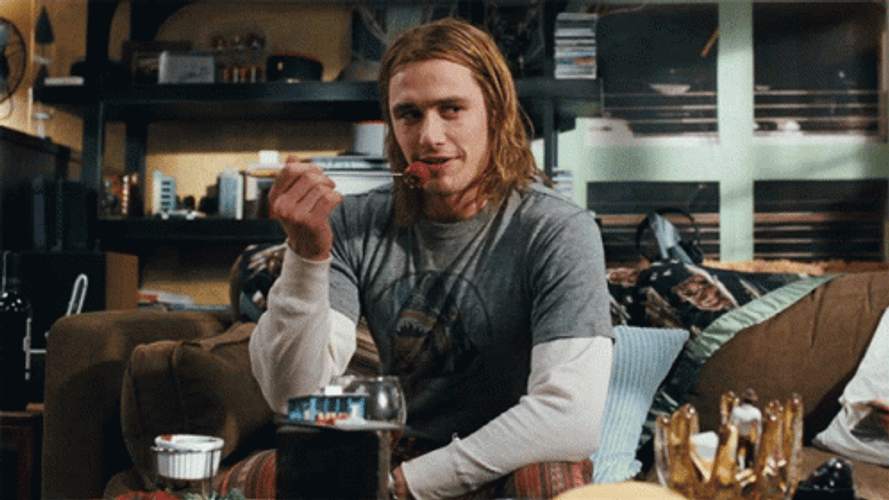 Pineapple Express James Franco Eating GIF