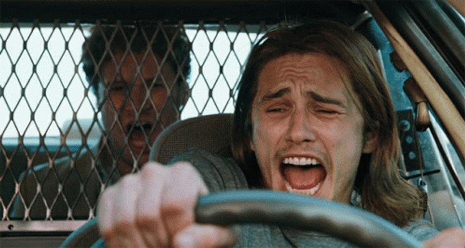 Pineapple Express James Franco Panicking GIF
