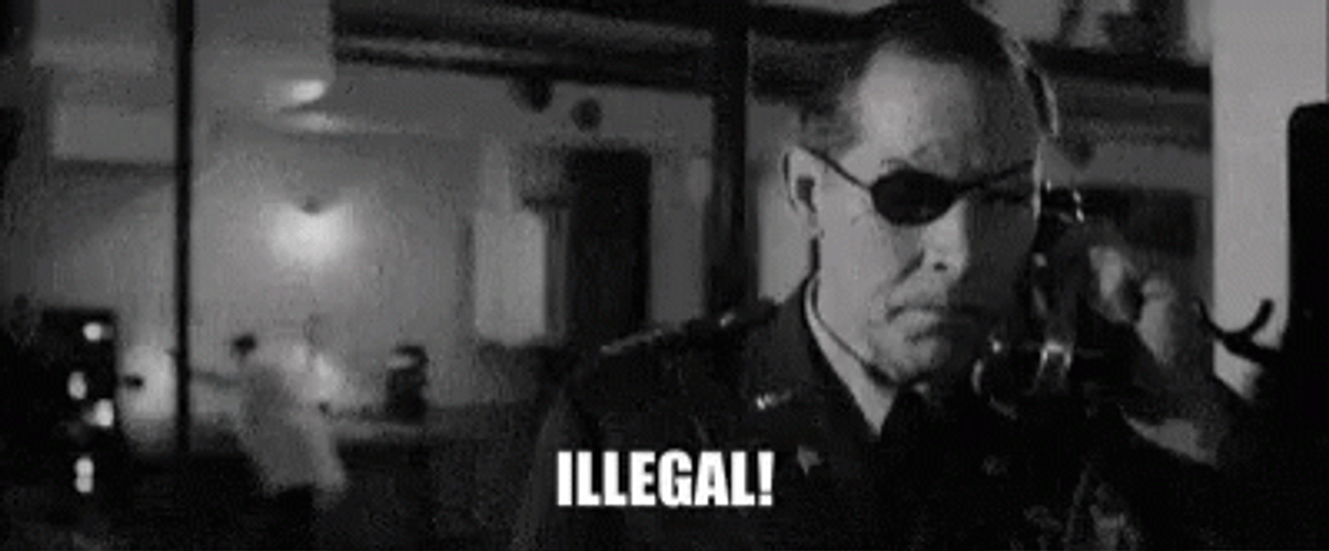 Pineapple Express One Eyed Man Yelling Illegal GIF